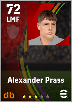 Alexander Prass eFootball player card