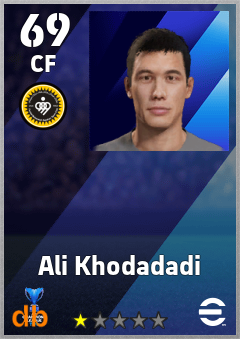Ali Khodadadi — CF, OVR 69, MAX 69