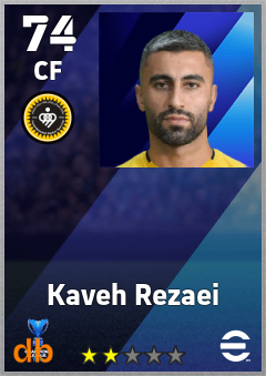 Kaveh Rezaei — CF, OVR 74, MAX 74