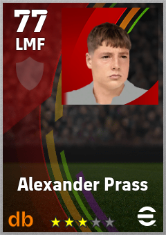 Alexander Prass eFootball player card
