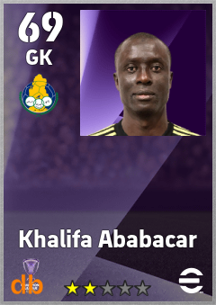 Khalifa Ababacar — GK, OVR 69, MAX 69