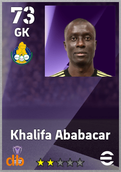 Khalifa Ababacar — GK, OVR 73, MAX 73