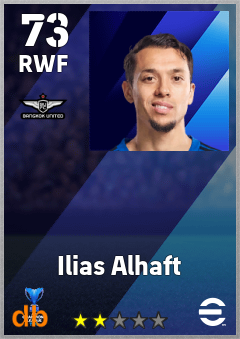 Ilias Alhaft — RWF, OVR 73, MAX 73
