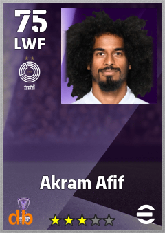 Akram Afif eFootball player card