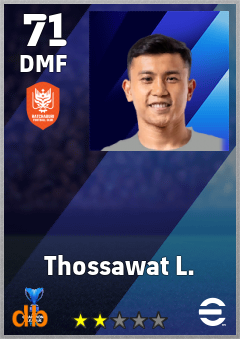 Thossawat L. — DMF, OVR 71, MAX 71