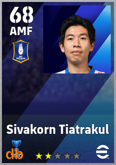 Sivakorn Tiatrakul — AMF, OVR 68, MAX 68
