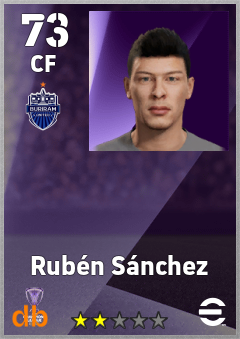 Rubén Sánchez — CF, OVR 73, MAX 73