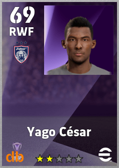 Yago César — RWF, OVR 69, MAX 69