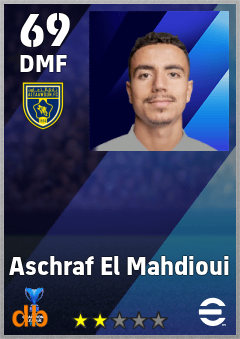 Aschraf El Mahdioui — DMF, OVR 69, MAX 69