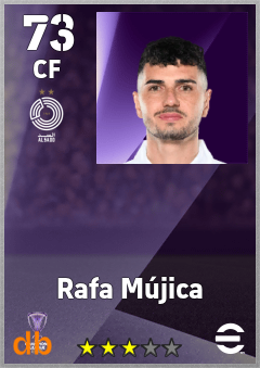 Rafa Mújica — CF, OVR 73, MAX 73