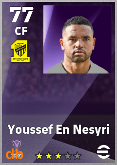 Youssef En Nesyri — CF, OVR 77, MAX 77