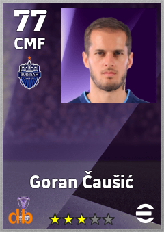 Goran Čaušić — CMF, OVR 77, MAX 77