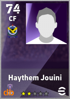 Haythem Jouini — CF, OVR 74, MAX 74