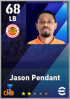 Jason Pendant — LB, OVR 68, MAX 68
