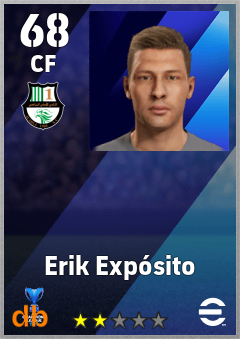 Erik Expósito — CF, OVR 68, MAX 68