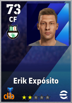 Erik Expósito — CF, OVR 73, MAX 73