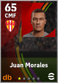 Juan Morales — CMF, OVR 65, MAX 65
