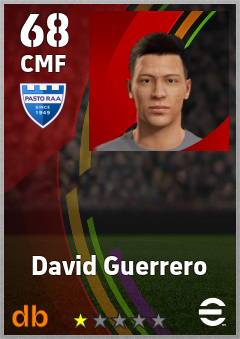 David Guerrero — CMF, OVR 68, MAX 68