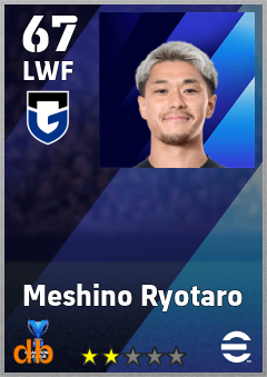 Meshino Ryotaro eFootball player card