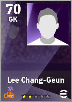 Lee Chang-Geun — GK, OVR 70, MAX 70