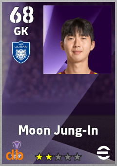 Moon Jung-In — GK, OVR 68, MAX 68