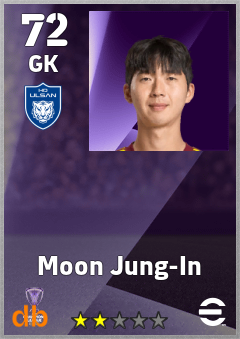Moon Jung-In — GK, OVR 72, MAX 72