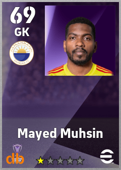 Mayed Muhsin — GK, OVR 69, MAX 69