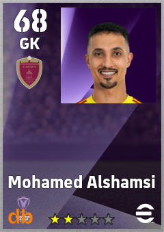 Mohamed Alshamsi — GK, OVR 68, MAX 68