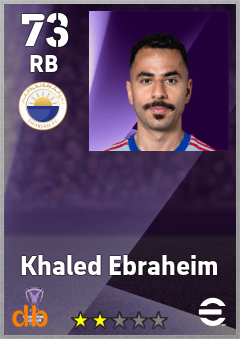 Khaled Ebraheim — RB, OVR 73, MAX 73