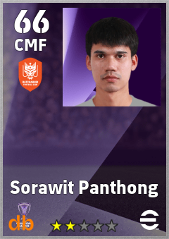Sorawit Panthong — CMF, OVR 66, MAX 66