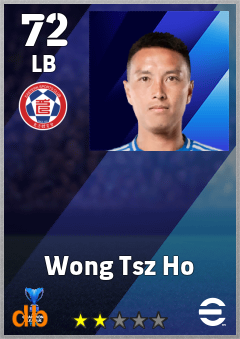 Wong Tsz Ho — LB, OVR 72, MAX 72