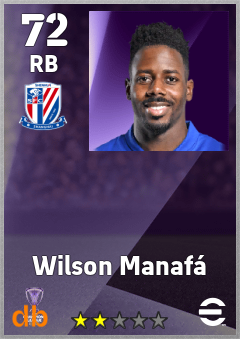 Wilson Manafá — RB, OVR 72, MAX 72