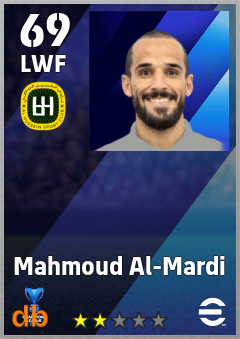 Mahmoud Al-Mardi — LWF, OVR 69, MAX 69