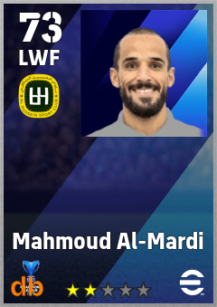 Mahmoud Al-Mardi — LWF, OVR 73, MAX 73