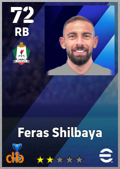 Feras Shilbaya — RB, OVR 72, MAX 72