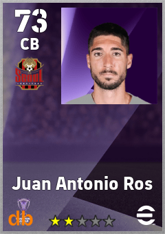 Juan Antonio Ros — CB, OVR 73, MAX 73