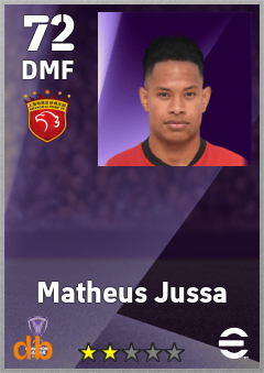 Matheus Jussa — DMF, OVR 72, MAX 72