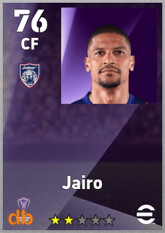 Jairo — CF, OVR 76, MAX 76