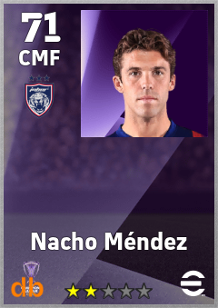 Nacho Méndez — CMF, OVR 71, MAX 71
