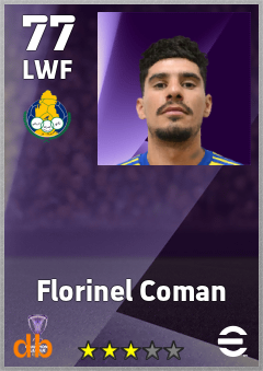 Florinel Coman — LWF, OVR 77, MAX 77