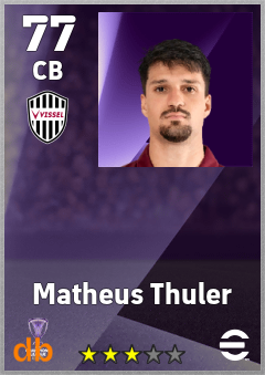 Matheus Thuler — CB, OVR 77, MAX 77