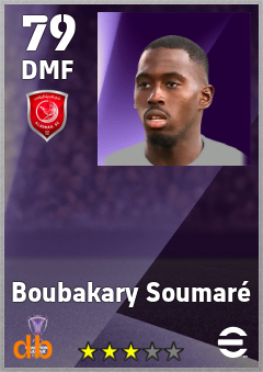 Boubakary Soumaré — DMF, OVR 79, MAX 79