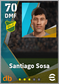 Santiago Sosa — DMF, OVR 70, MAX 70