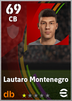 Lautaro Montenegro — CB, OVR 69, MAX 69