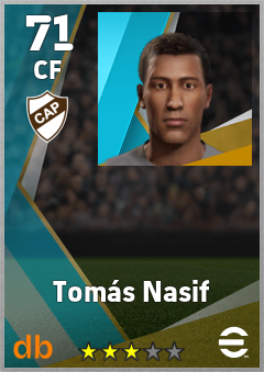 Tomás Nasif — CF, OVR 71, MAX 71