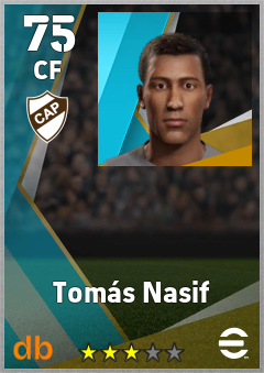 Tomás Nasif — CF, OVR 75, MAX 75