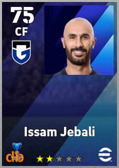 Issam Jebali — CF, OVR 75, MAX 75