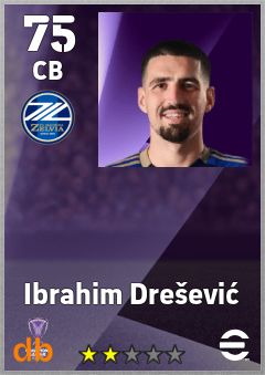 Ibrahim Drešević — CB, OVR 75, MAX 75