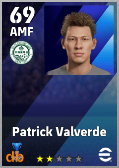 Patrick Valverde eFootball player card