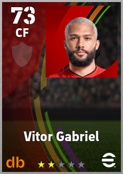 Vitor Gabriel — CF, OVR 73, MAX 73